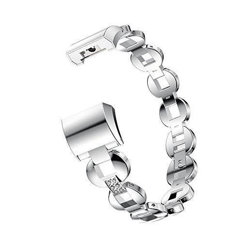 Vovotrade ❤❤ Für Fitbit Charge 2 echtes Edelstahl Armband intelligentes Uhr Band Bügel für Fitbit Gebühr 2 - 4