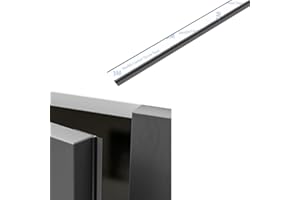 ZAYEJOD Tira de sello de puerta de armario de 2.8 m, autoadhesiva, tira de polvo de puerta de armario, tira de sellado de llenado de huecos de puerta de gabinete, tira de sellado para puertas, color negro