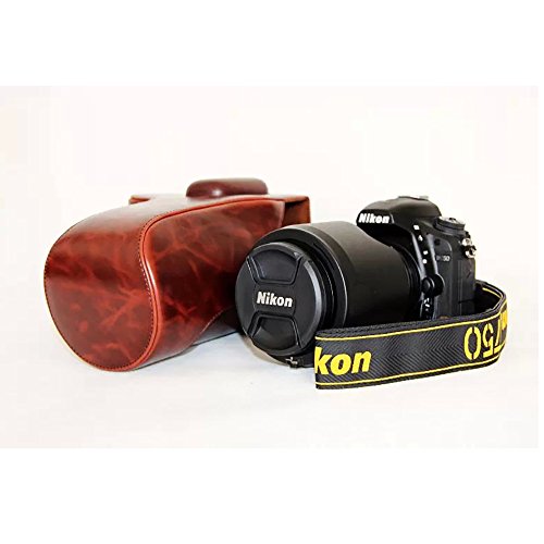 pu Design Housse en cuir   tui pour appareil photo avec tr  pied pour Nikon D750