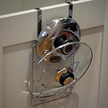 Topfdeckelhalter, 5-lagig Wand- / Türmontage Deckelhalter zum