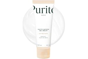 PURITO Oat Calming Gel Cream för känslig hud, 100 ml | Ansiktskräm, lugnar hudfläckar, lätt fuktgivande, icke-komedogen, kore