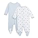 J By Jasper Conran Kids Pack Of Two Babies Pale Blue Sleepsuits 0-3 Months