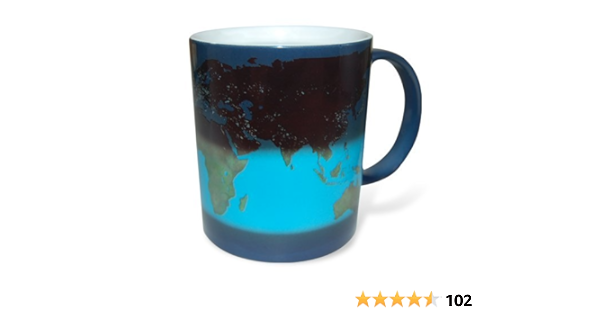 Thumbs Up Tasse Weltkarte Day And Night Becher Mit Farbwechsel Effekt Keramik 300 Ml Amazon De Kuche Haushalt