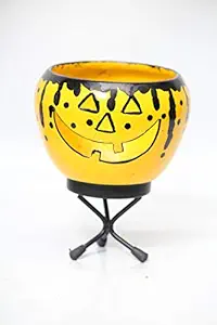 Homace International Hallowen Table Top Pot with Stand (Multicolor)