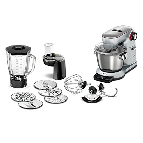 Bosch MUM9DT5S41 Küchenmaschine Optimum, SensorControl Plus, Edelstahl-Rührschüssel, 7 Schaltstufen, 1500 W, platinum silber - 4