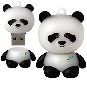 Microware Panda Shape 16GB Pen Drive (Black and White)