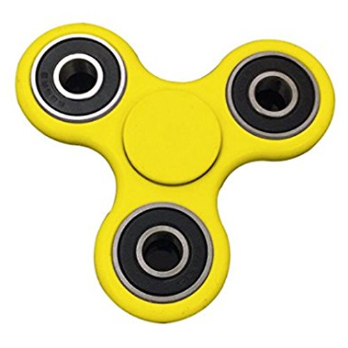 EDC Fidget Hand Toys Finger Spinner No Ceramic Bearing Is Steely Bearing (yellow)