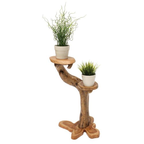 Teakproducts TPwood BS736 Möbel & Dekoration exotische Blumensäule aus