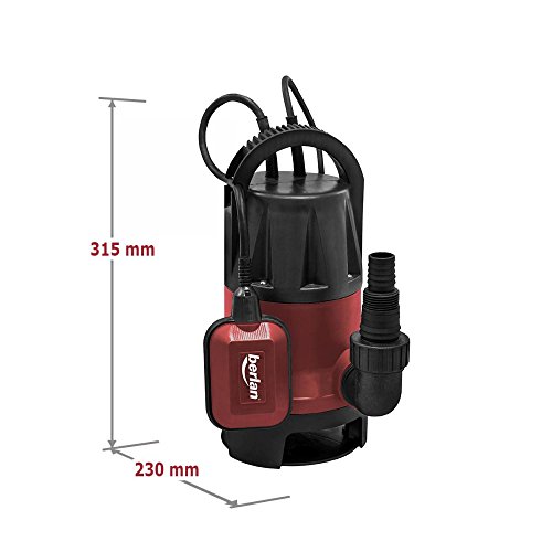 Berlan Schmutzwasser Tauchpumpe – 400 Watt - 3