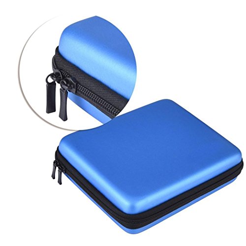 Malloom Bolsa EVA viajes llevar funda organizador 10 cartuchos para Nintendo 2DS  Azul 