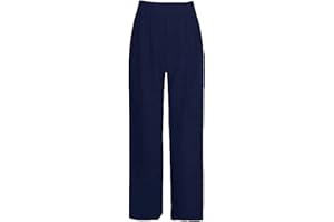 Crazy Fashion Womens Wide Leg Loose Baggy Fit Harem Culottes Flared Pants Elastic Waistband Ladies Plus Size Palazzo Summer Trousers for Women UK 8-26