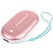Produktbild HOMVAN Wiederaufladbare Handwärmer, 5200mAh Power Bank Tragbare elektrische Handwärmer wiederverwendbar Taschenwärmer Mobile Externe USB-Ladegerät Winter für Frauen, Mann (Roségold)
