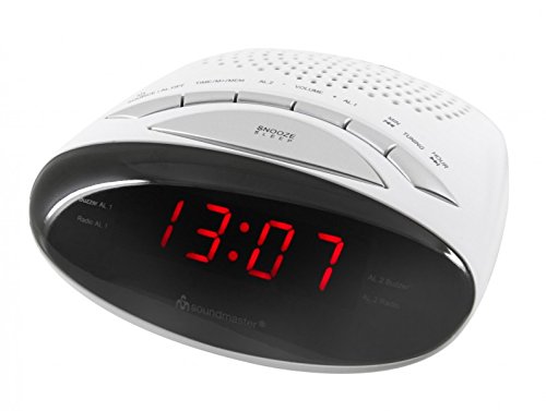 Preisvergleich Produktbild Soundmaster UR101WE Uhrenradio weiß