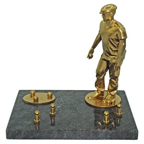 FGS Plaque funéraire Joueur de pétanque