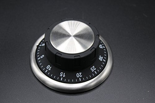 magnetischer Kurzzeit-Wecker, 60 Minuten – tolle magnetische Eieruhr in einem silber/schwarzen Design, mag_028 - 2