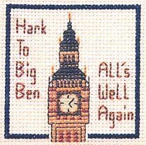 Textile HeritageBig Ben Miniature Card Cross Stitch Kit