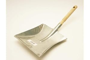 Schulz-Haushaltwaren TOP Kehrschaufel verzinkt mit Holzgriff Kehrblech Metall Schmutzblech