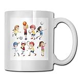 11 OZ Ceramic Mug Funny Ceramic Novelty Coffee Mug 11oz,Children Playing Soccer Baseball Basketball Volleyball Golf Tennis Hobby Theme,Unisex Who Tea Mugs Coffee Cups,Suitable for Office and Home
