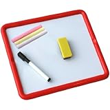 Miniland 97929 - Pizarra de dos caras (metálica y tradicional) magnética [Surtido]