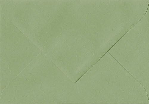 Pack of 50 Wedgwood Green 135mm x 191mm Gummed 100gsm 5x7 Paper Coloured Envelopes