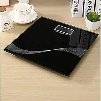 Fennec Mart Electronic Thick Tempered Glass & LCD Display Digital Personal Bathroom Health Body, Home Medical Supplies & Equipment, weight scale for human body (S-SCALE)