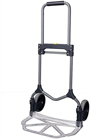Hand Truck DELLT Trolley Van Fold Household Shopping Cart Travel Trailer Pull Rod Trolley Mute Two Wheelers Trolley Load 90KG