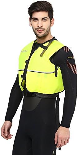 Adult Snorkel or Snorkeling Vest (Made in The USA) (Yellow, Deluxe)