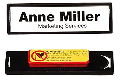 Durable Clip Card Boite de 25 Porte-badges avec Clip 40 x 75 mm Noir