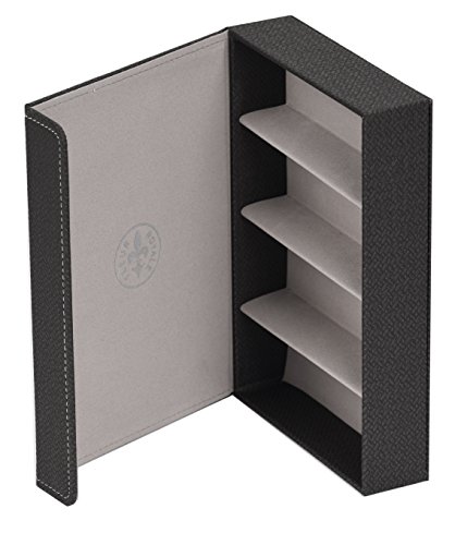 Preisvergleich Produktbild Brillenbox Mehrbrillenetui Brillenetui mit Magnetverschluss Quartett Happiness für bis zu 4 Brillen 246x175x51mm (anthrazit) robust & edel !