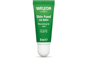 Weleda Skin Food Lip Balm, Very Dry & Chapped Lips, Natural Oils, Intensive Nourishment, For Men & Women, 100% Certified Natural, Travel Size, Organic, Vegetarian, 8ml