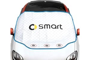 PEHVDKUQ HEYCE Frontscheibenabdeckung für Smart Forfour Fortwo 453 451 450 Auto Windschutzscheiben Abdeckung Scheibenschutz Sonnenschutz für Sommer Wintergegen Schnee EIS Frost Sonne UV Staub (183×116cm)