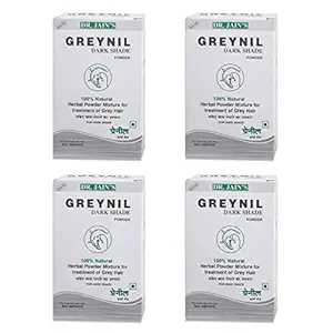 Dr. Jain Greynil Hair Dye, 100g (Pack of 4) - Dark Shade (Black)