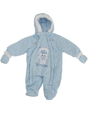 Baby Schneeanzug mit Kapuze, Teddy Bär, Smile