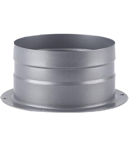 Produktbild von HPLIVE ABS-Rohrflansch Für Lüftungskanäle – 50 Mm, Schwarz, Zur Wandmontage, Geruchlos