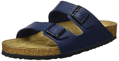 Birkenstock Arizona Birko Flor, Mules Homme, Bleu, 41 EU (Normal)