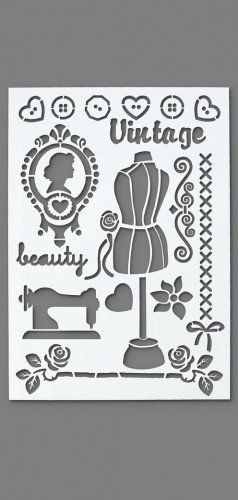 efco 9320931 Stencils, Kunststoff, 29,7 x 21 x 0,1 cm, weiß