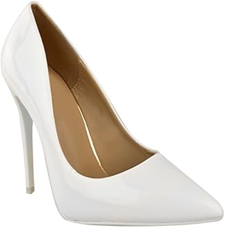Womens High Heel Pointed Toe Pumps Smart Office Work Courts Shoes Ladies Pumps Party Prom Wedding Bridal Occasion Heeled Court Stiletto Heels Shoes