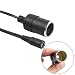 Produktbild jEZmiSy, Kfz-Ladegerät, Zigarettenanzünder, 12 V 24 V, Buchse für Kfz-Kabel, Buchsenstecker, Stecker, Adapter - Schwarz