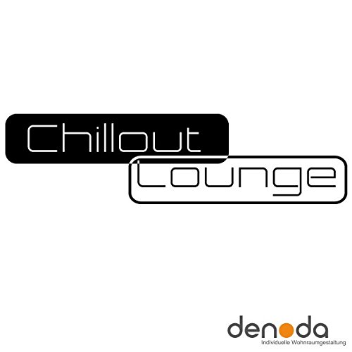denoda® Chillout Lounge – Wandtattoo Dunkelgrau 190 x 50 cm (Wandsticker Wanddekoration Wohndeko Wohnzimmer Kinderzimmer Schlafzimmer Wand Aufkleber) - 2