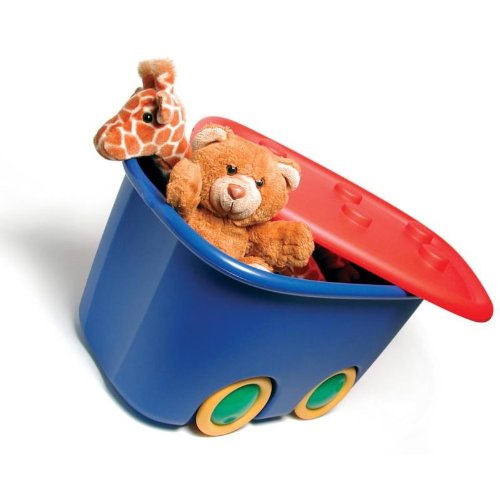 Spielzeugkiste Schatztruhe Spielzeugtruhe Aufbewahrungskiste 46 Liter (1, Funny) - 2