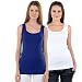 NumBrave Blue & White Tank Top for Women (Pack of 2) RS.349.00