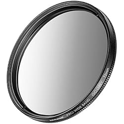 Neewer Filtro Neutro Denso Graduado para cámaras Canon EOS 7d/60d DSLR SLR con EF-S 18 – 200 mm f/3,5 – 5,6 IS, EF 28 – 135 mm f/3,5 – 5,6 IS Zoom Objetivos y cámaras con Rosca de 72 mm