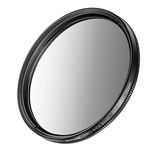 Neewer Filtro Neutro Denso Graduado para cámaras Canon EOS 7d/60d DSLR SLR con EF-S 18 – 200 mm f/3,5 – 5,6 IS, EF 28 – 135 mm f/3,5 – 5,6 IS Zoom Objetivos y cámaras con Rosca de 72 mm