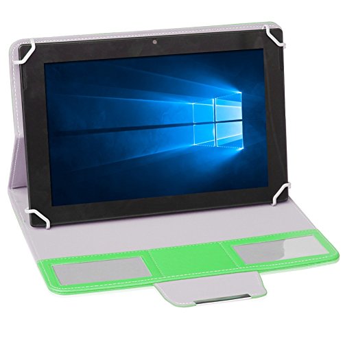 Hülle Medion Lifetab P9702 X10302 P10400 P10506 P10505 S10366 S10352 Tablet Tasche Schutztasche mit Ständerfunktion in Grün Schutzhülle Stand Tasche Etui Cover Case hochwertige Verarbeitung von UC-Express - 2