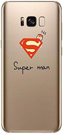 SAMSUNG GALAXY DISNEY CARTOON CLEAR TPU SOFT CASE FOR S7 SUPERMAN