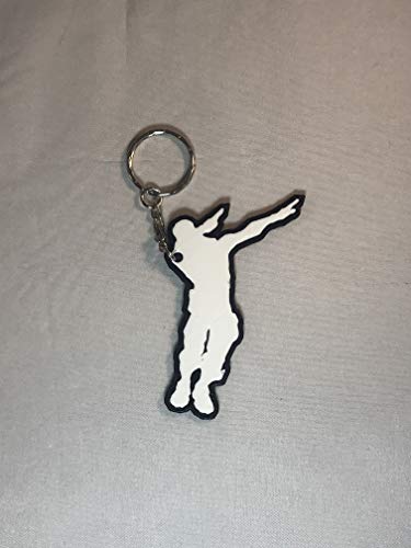 Preisvergleich Produktbild Schlüsselanhänger mit Tänzermotiv, inspiriert von Online-Gaming Xbox, Playstation und PC, Dab B / W