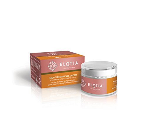 Preisvergleich Produktbild ELOTIA reparierende Gesichts Nachtcreme 50ml natürliche Gesichts Natur Creme Haut Naturkosmetik aus Kreta Griechenland mit Arganöl Avocadoöl Sheabutter Olivenöl Natur Produkt