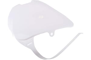 balikha White New Front Number Plate for Honda CRF 70, CRF100, CRF80, High Gloss and Resistance to Breaking