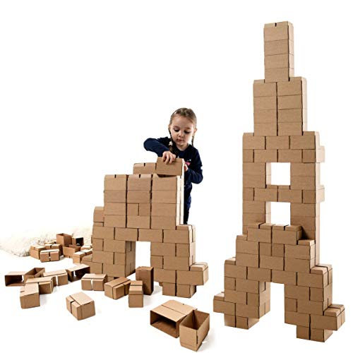 Blocchi da costruzione grandi: giocattolo creativo composto da 96 blocchi XL - un regalo perfetto per ragazze e ragazzi