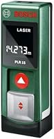 Bosch PLR 15 DIY Digitaler Laser-Entfernungsmesser, 2x Batterien AAA, Metalldose, (0,15-15 m Messbereich, +/- 3 mm Messgenauigkeit)